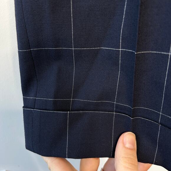 RALPH LAUREN Purple Label Windowpane Dress Pants Mens Size 37 Business Trousers - Picture 9 of 11